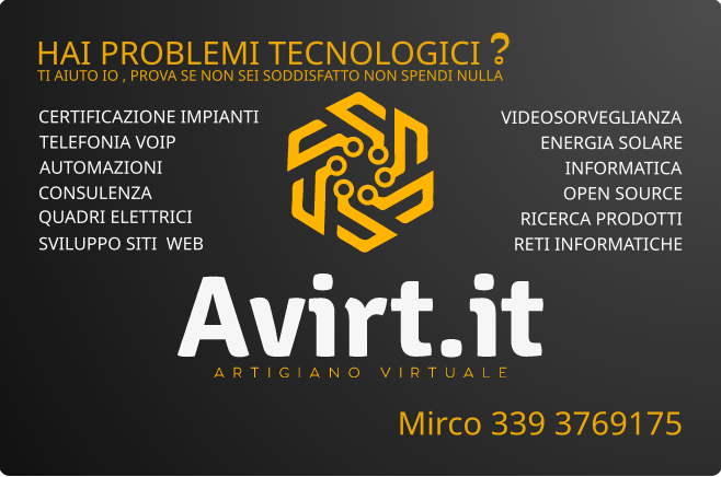 Avirt - il tuo Artigiano Virtuale